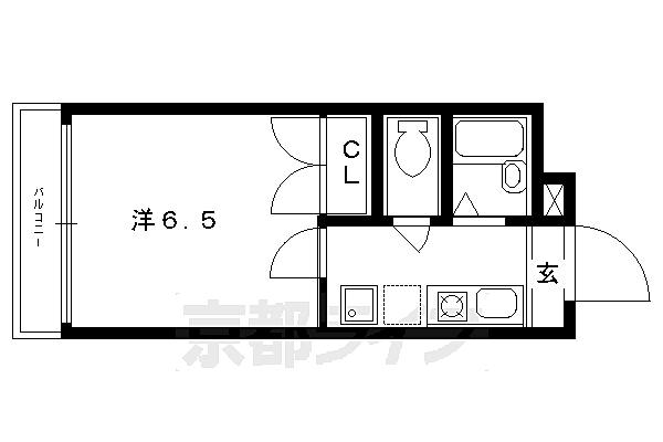 メゾン吉祥 301｜京都府京都市南区吉祥院車道町(賃貸マンション1K・3階・20.36㎡)の写真 その2