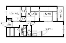 アップス嵯峨野 308 ｜ 京都府京都市右京区嵯峨野千代ノ道町（賃貸マンション3LDK・3階・58.92㎡） その2