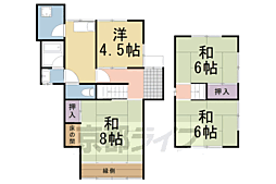 🉐敷金礼金0円！🉐桂池尻町平屋貸家