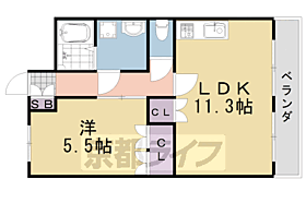 カーサ　ソラーレ 203 ｜ 京都府南丹市園部町内林町2号（賃貸アパート1LDK・2階・39.66㎡） その1