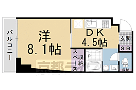 フランコート太秦 504 ｜ 京都府京都市右京区太秦北路町（賃貸マンション1DK・5階・26.37㎡） その2