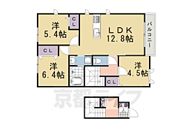 シャーメゾン園部 203 ｜ 京都府南丹市園部町小山西町油縄手（賃貸アパート3LDK・2階・67.84㎡） その2