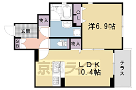 仮称）山ノ内宮前町ＰＪ 101 ｜ 京都府京都市右京区山ノ内宮前町（賃貸アパート1LDK・1階・45.46㎡） その1