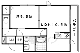 メゾンブリランテ 105 ｜ 京都府京都市右京区太秦奥殿町（賃貸マンション1LDK・1階・43.04㎡） その2