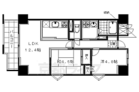 京都府京都市下京区西七条比輪田町（西大路七条上る）（賃貸マンション2LDK・4階・49.98㎡） その2