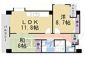 京都府長岡京市開田4丁目（賃貸マンション2LDK・2階・63.74㎡） その2