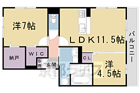 ティグリス（ｔｉｇｒｉｓ）Ａ棟 101 ｜ 京都府京都市右京区嵯峨大覚寺門前堂ノ前町（賃貸アパート2LDK・1階・58.00㎡） その2