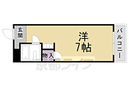 JR東海道・山陽本線 向日町駅 徒歩2分の賃貸マンション 3階1Kの間取り