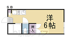 あねっくす弐番館 1Kの間取図画像