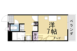 レオパレスアゼリア並河 1Kの間取図画像