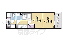 アスヴェル京都西大路ＳＯＵＴＨ 1階/105