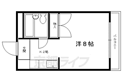 マンションシャローム 1Kの間取図画像
