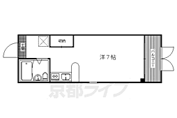 フォレスト 1Kの間取図画像
