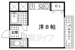アゴラ ワンルームの間取図画像