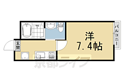 Fortuna壬生 1Kの間取図画像