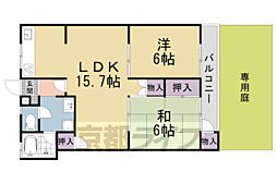 メイゾン山科 2LDKの間取図画像