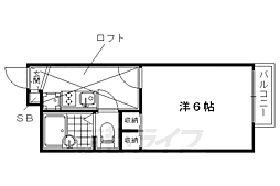 レオパレスニューリバー松本 1Kの間取図画像
