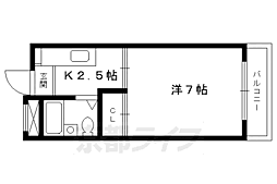 セブンスパークアパートメント 1Kの間取図画像