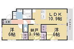 エクラン二条城 4階/401