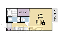 サンモール松尾 1Kの間取図画像