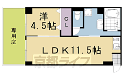 リアライズ京都沓掛 1LDKの間取図画像