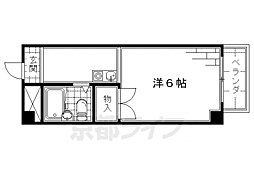 清仁館 ワンルームの間取図画像