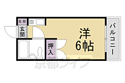 ハイツシャンピニオン 1Kの間取図画像