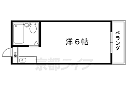 ヘラクレス京大北 1Kの間取図画像