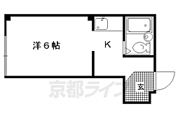 ヴィラージュ白梅町 1Kの間取図画像