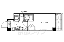 エル・セレーノ西院2番館 1Kの間取図画像
