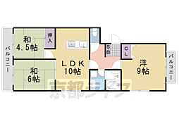 フォルム桂 3LDKの間取図画像