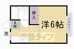プチハウスしのざき 1Kの間取図画像