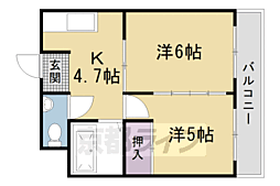中川マンション 2階/203