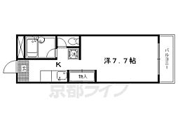ステュディオリュミエール 1Kの間取図画像