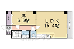 ヴィオラ・三条小川 1LDKの間取図画像
