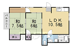 ハウスアドバンス 2LDKの間取図画像