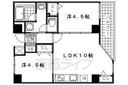 ラティス東野アネックス 2LDKの間取図画像