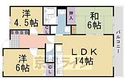 パストラルコート 3LDKの間取図画像