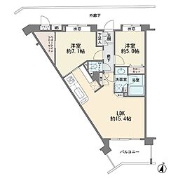 間取図画像 2LDK