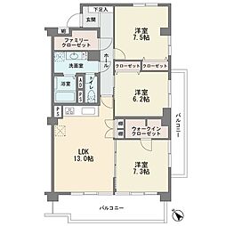 間取図画像 3LDK