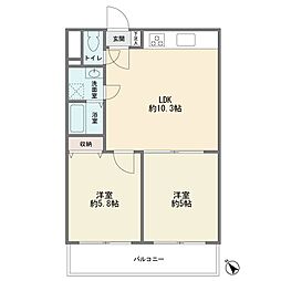 間取図画像 2LDK