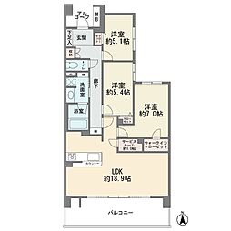 間取図画像 3LDK