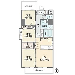 間取図画像 3LDK