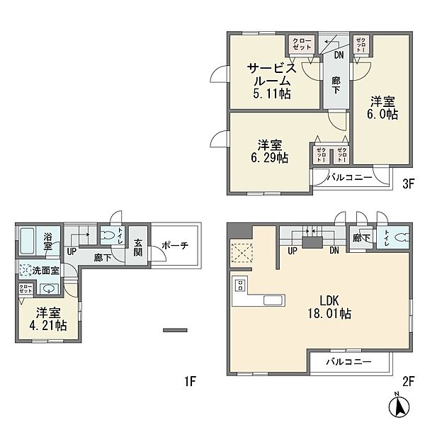 間取りを拡大表示