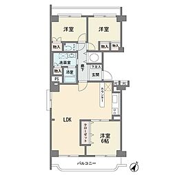 メゾン宮前平 3LDKの間取図画像
