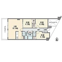 ダイアパレスつづきの丘 3LDKの間取図画像