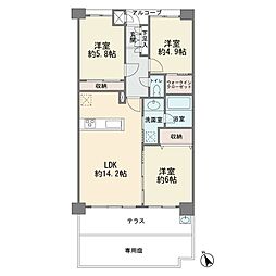 ミオカステーロあざみ野2 3LDKの間取図画像