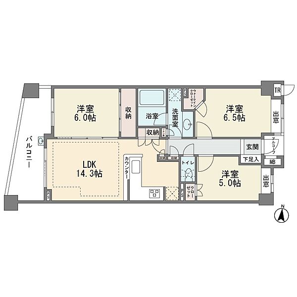 間取りを拡大表示
