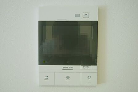 来訪者の確認ができる、モニターホンです。
