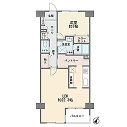 クリエート綱島 1LDKの間取図画像